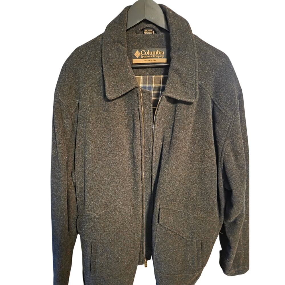 Like New Men's Columbia Wool Bomber Jacket in size XXL